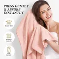 Serviette de séchage des cheveux pour femmes serviettes de bain pour adultes grande serviette en