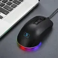 Souris de bureau 7 touches Fullkey périphérique ergonomique à câble USB silencieux Support de