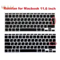 Couverture de clavier en Silicone pour Macbook Air 11 11.6 pouces lettres russes d'entrée Euro US