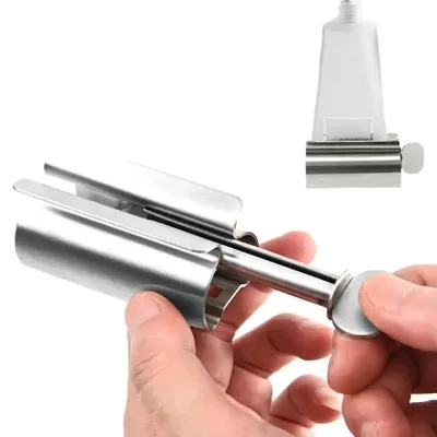Presse-tube de dentifrice en acier inoxydable rouleau distributeur de dentifrice accessoires