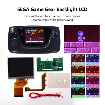 HISPEEDIDO-Écran Tactile LCD Rétro-Éclairé de Remplacement pour Sega Gear G Kit de Bricolage