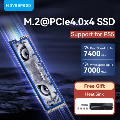 MOVESPEED-Disque SSD interne pour ordinateur portable et de bureau SSD NVMe M2 1 To 2 To 4 To