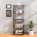 5 Tier Bookshelf Open Ladder Bookcase for Bedroom, Living Room, Office, White