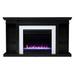 Henstinger Color Changing Fireplace with Bookcase