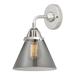 Innovations Lighting Nouveau 2 Cone - 1 Light 8 Sconce Polished Chrome/Plated Smoke