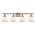 Innovations Lighting 916-4W-11-38 Cone Vanity Cone 4 Light 38 Wide Vanity Light - Antique