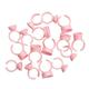 Glue Rings for Eyelash Extensions Lash Glue Holder Tattoo Rings Cups Glue Holder Lash Extension Supplies Plastic Ink Pigment Rings Palette 500PCS (Pink)