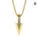 Men s Jewelry Black Gold Silver Color Arrow Head Pendants Jewelry Necklace Q1X3