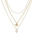 Women Multi-layer Chain Pendant Butterfly Crystal Choker Jewelry Gift G5T2