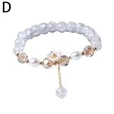 Daisy Flower Charm Beaded Bracelet Adjustable Fashion Women Bracelets Anklet Boho Beach Braided Bracelets for Women Girls X5T0