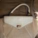Kate Spade Bags | Kate Spade Natural Beige Fabric Leather Satchel Handbag Guc | Color: Tan | Size: Large
