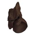 Women's Twisturban Turban In Silk Shantung Chocolate Brown Romer Millinery