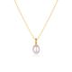 Women's Treasures Baroque Seed Pearl Pendant Sterling Silver Necklace - Gold Spero London