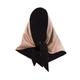 Women's Black / Rose Gold Rose Faux Leather Shawl Scarf One Size Julia Allert