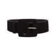 Women's Suede Square Buckle Belt - Black Small Beltbe