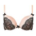 Women's Rose Gold Chantilly Blush Push-Up Bra 36D Tallulah Love