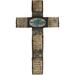Trinx Decorative Wall Cross Inspirational Cross Figurine Resin in Gray | 16 H x 9 W x 1 D in | Wayfair E884178967244576B6CCAA72A1368C75