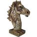 Foundry Select Mustang Horse Head Desktop Figurine Resin, Glass in Brown/Gray | 3 H x 7 W x 3 D in | Wayfair DEF31A948BA84A60BE369DE2996C120E
