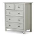 Julian Bowen Maine 3+2 Chest of Drawers / Dove Grey / 3+2 Drawers