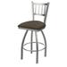 Holland Bar Stool 36 in. Contessa Swivel Outdoor Bar Stool with Breeze Farro Seat Stainless Steel