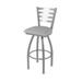 Holland Bar Stool 30 in. Jackie Swivel Outdoor Bar Stool with Breeze Sidewalk Seat Stainless Steel