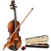 Basswood 1/2 Acoustic Violin with Case Bow Rosin Inside Soft Box Natural Violin Musical Instruments