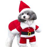 Dog Christmas Costume Dog Christmas Outfit with Hat Dog Santa Claus Costume Santa Claus Costume for Small Dogs Cat Outfits Christmas Parties S