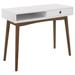 Coaster Furniture Bradenton White and Walnut 1-drawer Writing Desk