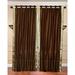 Brown - Grommet Top Sheer Sari Curtains - Pair - Several sizes and options