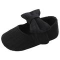 12-15 Months Baby Girls Shoes Infant Mary Jane Flats Princess Wedding Dress Baby Sneaker Shoes Toddler Kid Baby Girls Princess Cute Toddler Solid Color Bow-knot Soft Sole Shoes Black