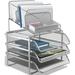 TRU RED All-In-One 10 Compartment Wire Mesh Compartment Storage Silver 2/Pack TR57531-CCVS