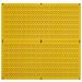 Wall Control Pegboard Rack Home & Garage Tool Storage & Organization Yellow Metal Pegboard Pack - Two 32-Inch Wide x 16-Inch Tall Yellow Steel Peg Board Panels