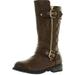 Link Girls Mango-21K New Knee High Flat Riding Boots Shoes