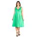 Sleeveless Midi Plus Size Fit and Flare Pocket Dress