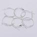 10Pcs 20/25/30/40/50Mm Gold Circle Round Hoop Earrings Hooks Earring Findings for DIY Jewelry Making Accessories Supplies Silver 35mm