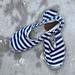 J. Crew Shoes | J. Crew Blue And Khaki Striped Espadrilles Slip On Flats Shoes Size 7 | Color: Blue/Cream | Size: 7