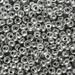 John Bead Czech Glass Seed Beads 6/0 (23g) Metallic Silver Bead for Jewelry Making