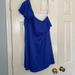 Anthropologie Dresses | Anthropologie One Shoulder Party Dress | Color: Blue | Size: 10