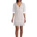 Michael Kors Dresses | Michael Michael Kors Eyelet Mini Dress White | Color: Cream/White | Size: 2