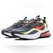 Nike Shoes | Nike Air Max 270 React (Gs) Iron Grises & Crimson Size 9 | Color: Gray/Red | Size: 9