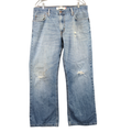 Levi's Jeans | Levi's Mens 527 Jeans Light Wash Blue 36x30 Slim Bootcut Distressed Denim | Color: Blue | Size: 36