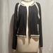 Free People Jackets & Coats | Free People Varsity-Style Raglan Sleeve Jacket W/Crochet Details & Pockets | Color: Black/Cream | Size: Fp Tag Says X-S, But You Know (See Description)