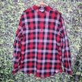 Carhartt Shirts | Carhartt Plaid Shirt Flannel Mens Size Xl Button Work Red | Color: Black/Red | Size: Xl