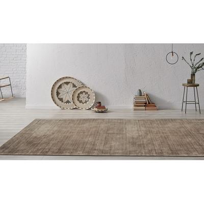 Teppich PADIRO "Bridget 125", grau (taupe), B:120cm H:10mm L:170cm, Viskose, Teppiche, Kurzflor, Hoch-Tief-Struktur mit Vintage Look Image