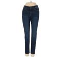Banana Republic Factory Store Jeans - Mid/Reg Rise Skinny Leg Denim: Blue Bottoms - Women's Size 26 - Dark Wash