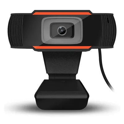 Webcam Full HD 720p caméra USB rotative avec microphone pour ordinateur portable et de bureau