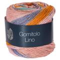 Gomitolo Lino von Lana Grossa, Pfirsich/Vanille/Rosa/Orange/Graulila/Mint, aus Baumwolle