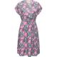 Jerseykleid RAGWEAR "Selyma Organic" Gr. L (40), Normalgrößen, grau Damen Kleider Freizeitkleider stylisches Shirtkleid mit V-Ausschnitt und Bindegürtel