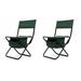 2-piece Folding Outdoor Chair with Storage Bag, Portable Chair for indoor, Outdoor Camping