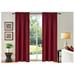 Persian collection matte not shiny 2 panels burgundy solid blackout thermal rod pocket foam lined window curtain drape R64 84 length